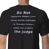 Do Not Irk The Judge V2 Tshirt